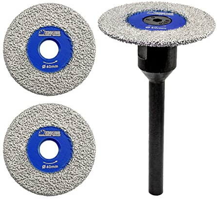 SHDIATOOL Mini-Diamant-Sägeblätter Trennscheibe für Marmor, Granit, Stein, Beton, Mauerwerk 3pcs 40mm
