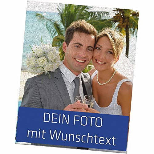 INDIGOS UG - Fotoschild 60x90 cm hoch - Schilder selbst gestalten - mit Foto und Text Bedrucken - Fotodruck personalisiert individuell - personalisierte Geschenke - Fotogeschenke - Bilder