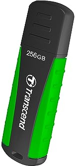 Transcend 256GB JetFlash 810 USB 3.0 Flash-Speicherstick, Robustes Design | USB 3.2 Gen 1 Speicherstick, Gummigehäuse, stoßfest, sportliches Farbschema
