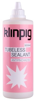 Klinpig - Liquide anti-crevaison, évite et scelle les crevaisons instantanément, sans ammoniaque ajouté, n'endommage pas la chambre ni le couvercle, anti-crevaison pour vélo, micro particules
