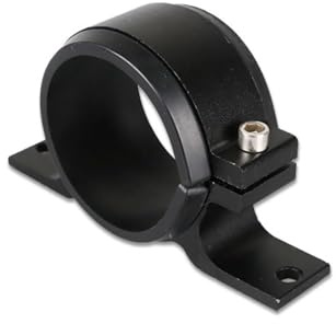 50mm Kraftstofffilter Halterung,Aluminiumlegierung Kraftstoffpumpe Klammer Halter für Kraftstoffpumpen Kraftstofffilter (Schwarz)