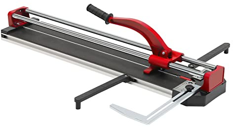 ACROSSPART Fliesenschneider Profi Fliesenschneider mit 800MM Schnittlänge, Manuelle Fliesenschneidmaschine mit Balancing Brackets&Lineal Bar, Einstellbarer Winkel 0-90°, Infrarot Positionierung