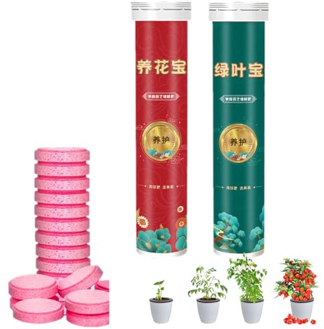 Donubiiu Universal Slow-Release Organic Fertilizer, 22/44/66Pack Home Gardening Universal Slow-Release Tablet Organic Fertilizer, Concentrated All-Purpose Fertilizer Organic Plant Food (2Pcs Mix)