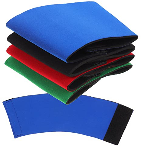 COLLBATH 4 Stück-Pack Neopren Cup Manschetten mit Hochelastischem Material und Ergonomischem Design Hitzebeständige Becherhülle für Kaffee und Teetassen im Alltag