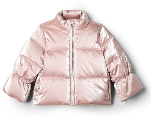 Amazon Essentials x Sofia Grainge Piumino In Taffetà Bimba, Metallic Light Pink, 24 mesi