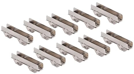 10 pièces de roulettes pour porte coulissante à fente, rouleau de porte de terrasse coulissante de 8 mm de large en remplacement pour porte en verre, tiroir, meuble, poulies de douche