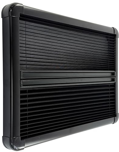 Shield Autocare © Camper Van RV Motorhome Cassette Window Blinds Blackout Flynet Screen Black White Beige (Black, 500mm x 450mm)