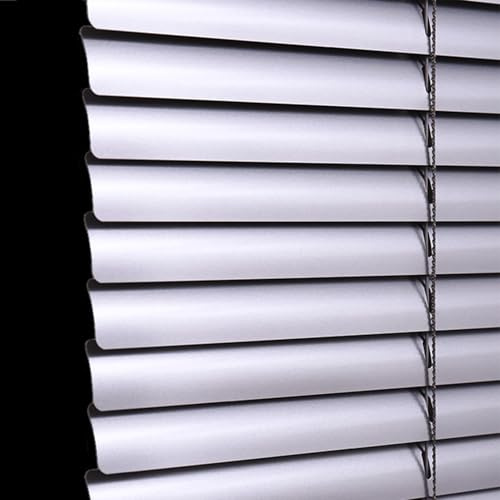 Tenda Veneziana Alluminio Cortina Interno Parasole Finestre Porte Lamelle 25mm Tapparella in Listelli Orizzontali avvolgibile Personalizzabile Persiane Oscuranti (W125cm×H170cm,silver grey)