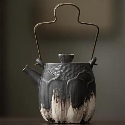 Juego De Té Para Adultos Tetera Hecha A Mano 170ml Juego Té Kung Fu Regalo Pequeña Cerámica Estilo Wabi Sabi Con Viga Elevación Antigua En Bruto Juegos De Té Portátiles