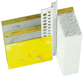 30x Handelskönig PVC Schattenfugenprofil mit Lippe 250 cm, Abmessung: 9,5 mm, Abschlussprofil aus Hart-PVC für Gipskartonkonstruktionen