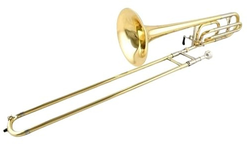 Trombón Profesional Trombón Tenor Tecla De Sib A Fa Trombón De Cuerpo Ligero Con Palanca Dorado