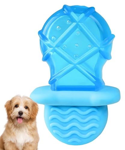 PawGlacier Frost Bone Ciuccio – Gel rinfrescante da masticare termo-adattivo per cuccioli, massaggiagengive stimolazione, rilassamento, accessorio per morbido e durevole, resistan