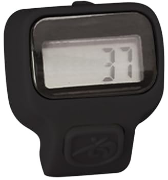 Genérico dispositivo de dedo electrónico, portátil LCD Clicker Counter Tool Use, Lightweight Digital Tally Running Timer Gadget, Multifunction Outdoor Sports Counting Accessory for Travel Training