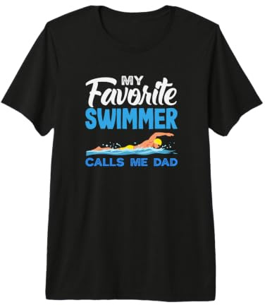 Mein Lieblingsschwimmer nennt Mich Dad Swimmer Dad Premium T-Shirt