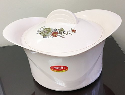 Milton Regalia Big Party Size Thermo Hot Pot Insulated Casserole Keeps Warm/Cold Upto 4-6 Hours, Food Grade Virgin Plastic with Stainless Steel Inner, (8 Liter)