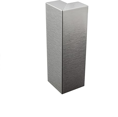 Sockelleiste Edelstahl Fußbodenleiste V2A 2,5m 60mm silber gebürstet | Für saubere Wand-Boden-Übergänge und einen geschützten Sockelbereich, 60mm Leistenhöhe, 2,5m, für passende Anschlussbereiche