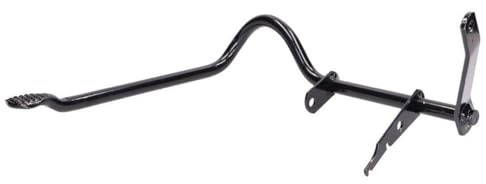 2EXTREME Fußbremshebel schwarz + Bremslichtschalter Aufnahme kompatibel für Simson S 50 51 53 Comfort 2T