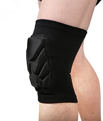 lenpestia Volleyball Knee Pads 1 Pair Thick Sponge Protective Knee Pads Collision Avoidance Wrestling Knee Pads Dance for Basketball Volleyball Runining Riding Outdoor Sport (L)