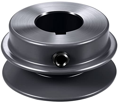 Mechanical Belt Pulley Single/Double Groove Web Sheave Bored-to-Size Belt Sheave Cast Iron Section(Single Groove,AK22-7/8)