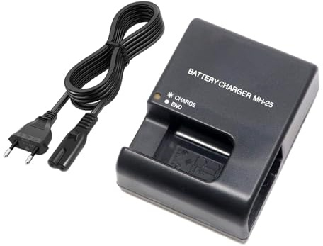 KWTOUL Caricabatteria MH-25/25a per EN-EL15/EL15a/15b Batteria | Compatibile con Nikon D500 D600 D610 D750 D780 D800 D800E D810 D810A D850 D7000 D7100 D7200 D7500 Coolpix Z6 1 II Z1 V1II V