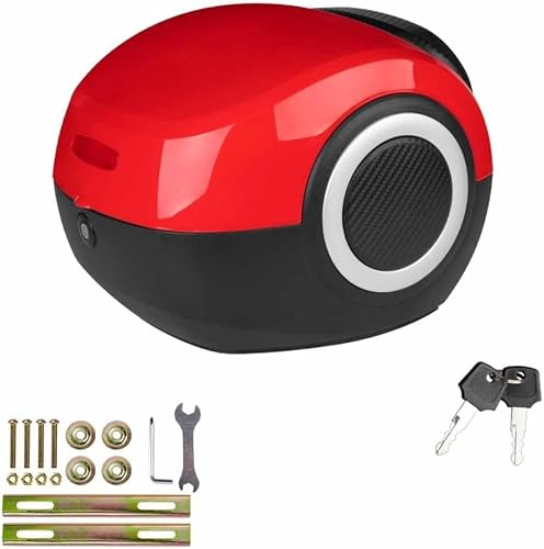 VECNUM Topcase Motorrad, 20L Topcase Für Roller Fahrradbox Für Gepäckträger, Motorradkoffer Mit Sicherheitsschloss, Sturdy Haltbare