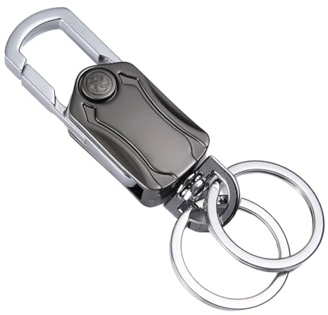 GNALIA Porte Clef multifonction1pcs Hommes Porte-clés Voiture Mousqueton Décapsuleur Metal Ouvre-Bouteille Noire.