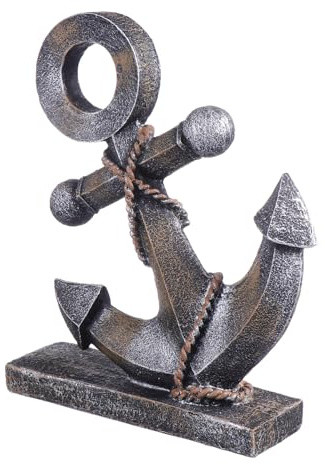 Cabilock Ancla Modelo Ornamento Adornos de Escritorio Adorno de Escultura de Ancla de Modelos decoración Adorno de Resina de Mesa Adorno de Fiesta Antiguo Estatua