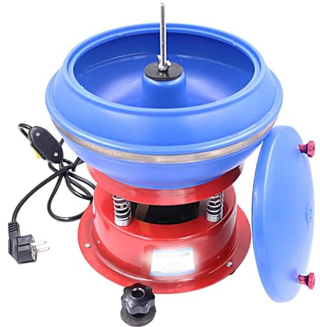 Rock Tumbler Kit, Electric Vibratory Bowl for Tumbling and Polishing Stones, 8inch Machine for Convenient Operation -