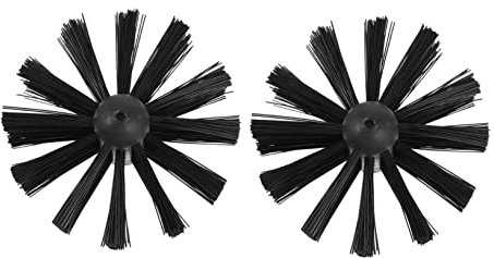 2pcs Chimney Brush Heads for Efficient Duct and Dryer Vent Cleaning Replacement Accessories for Enhanced Cleaning Performance