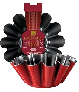 IBILI - Flanero Rizado Karamel 22 Cm, Acero al Carbono