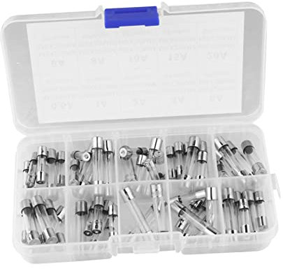 Housoutil 60er-pack Glas 0 5 A – 20 A 5 X 20 Mm 6 X 30 Mm Sortiertes Kit Flink Aufbewahrungskoffer