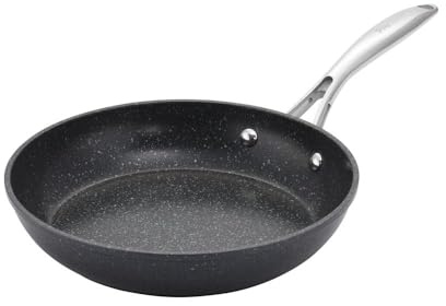 ProCook Professional Aluminium Ceramic Frying Pan - 24cm, Durable Non Stick Saute Skillet - Black, Heavy Duty Cookware