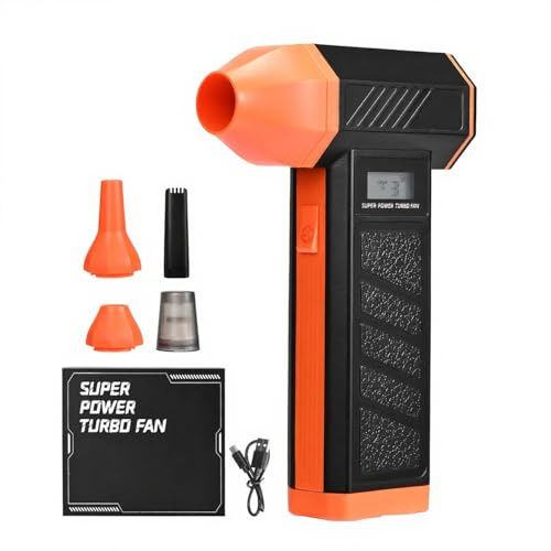 Hoyiyobi Souffleur Air Comprimé 150,000 tr/min(Max), dépoussiéreur électrique réglable à 4 vitesses,souffleur Air poussière, mini souffleur portable pour PC, maison, voiture nettoyage extérieur