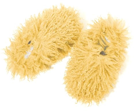 GOKTOW Fluffy Furry Slippers for Women - Non-Slip Warm Fuzzy Fluffy Slides, Indoor Home Quick Trip House Slippers