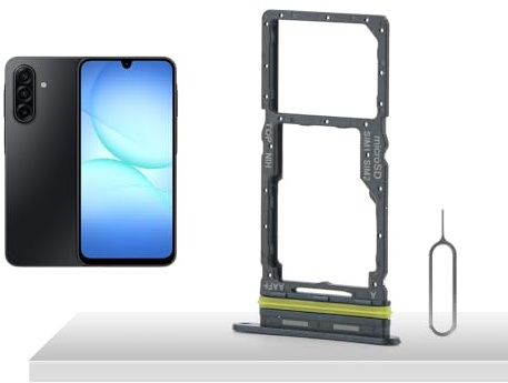 YHX-OU Slot SIM Noir pour Samsung Galaxy A17 5G/A176U Slot traîneau pour Carte SIM Support de Carte de Rechange + Broche SIM