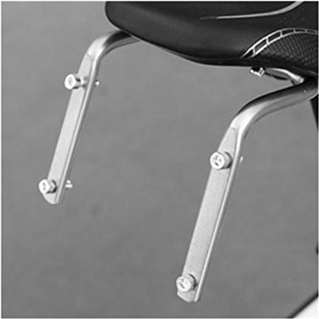 ECYC Bicycle Seat Post Double Water Bottle Holder Silver Bottle Cage Rack