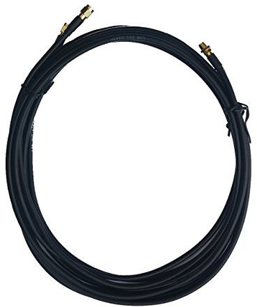 Prolunga cavo SMA femmina SMA maschio LMR200 Nero 2 x 2,5m per antenna esterno e router 4G LTE 5G MIMO