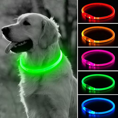 BSEEN Light Up Dog Collar (Green 70cm)