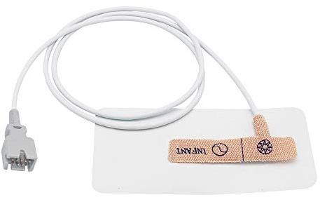 Sino-K Säuglings-SpO2-Sensor, 1 m, 9-polig, Weiß, 12 Stück