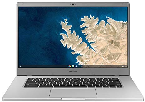 SAMSUNG Chromebook 4+, Computer Portatile XE350XBAI Chrome OS, Display Screen 15.6” Full HD LED, Batteria 39Wh, RAM 4GB, Memoria 64 GB, USB-C, Platinum Titan, Versione Italiana
