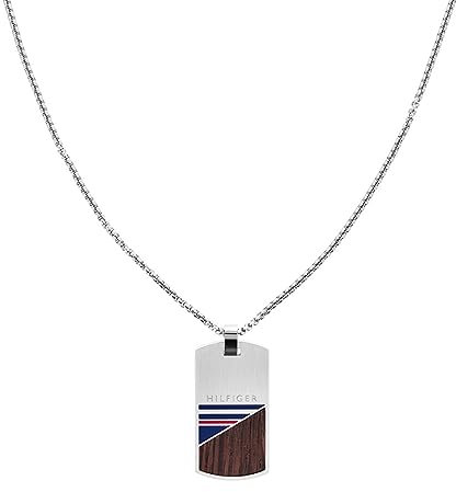 Tommy Hilfiger Jewelry Halskette für Herren aus Edelstahl mit Holz - 2790322