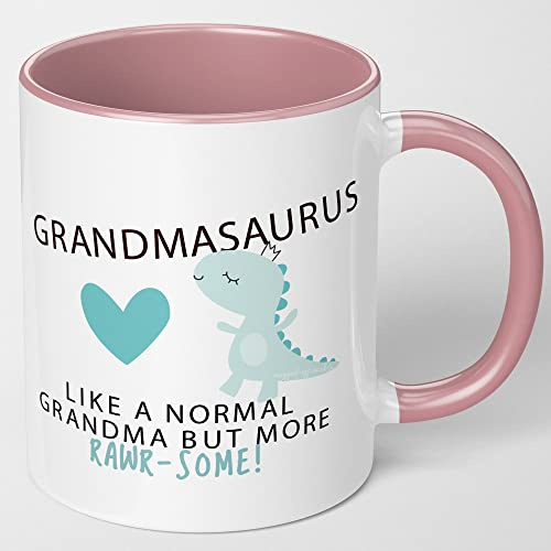 Mugged Off Grandma Gift Grandmasaurus Mug Cup Cups Xmas Birthday Christmas Tea Coffee Mugs Gifts Grandma Mug 11oz Ceramic