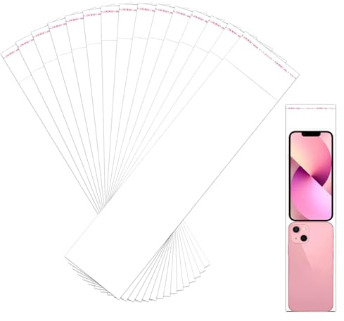 Selbstklebende Zellophanbeutel Lange 200pcs 8x28cm Klebeverschluss Cello Beutel 50µm Klare Cellophantüten Plastiktüten Zellophan Taschen für Bäckerei Bonbons Schmuck Kerzen (5 Größen zur Auswahl)