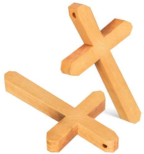 Cabilock 10stücke Handgefertigtes Olivenholz Kruzifix Kleine Christliche Gebetskreuze Für Taufe Und Dekoration Vielseitig Einsetzbar Für Zuhause Und Büro