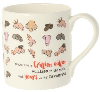 Dandelion Stationery Taza, diseño de Trillion Million Willies Fave Willy, idea de regalo divertida QDS21