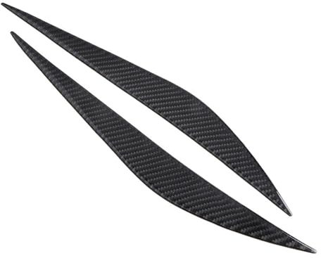 JINFOLI 2PCS Carbon-Faser-Stil Auto-Scheinwerfer-Augenbraue-Augenlid-Abdeckungs-Ordnung, for BMW, for F30 3 Series 2013 014 2015 2016 2017 2018 Augenbrauen