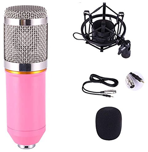 XRPOUXMTE Home Studio Condenser Mic Kit,Live Sound Card Microphone Set Condenser Microphone Anchor Computer Condenser Microphone Shout Microphone,Condenser Microphones Vocal Microphones