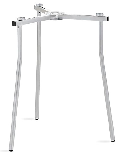PALUPLUS Cavalletto Treppiede Regolabile per Paella, Misura 50x50x70 cm, Supporto Pieghevole per Bruciatore in Metallo Zincato, Gommini Antiscivolo, adatto per Esterno -042F-3,5