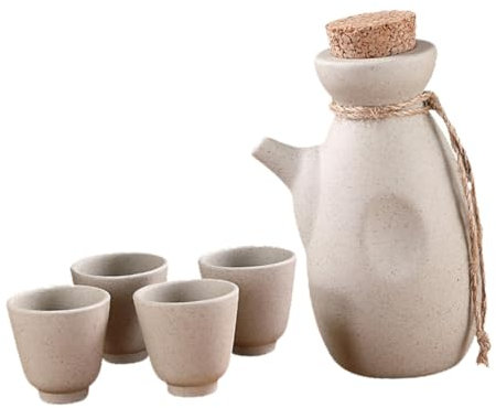 DECHOUS Japanisches Keramik Flasche Becher Minimalistisches Design Glatte Oberfläche Für Zuhause Restaurant Teehaus Hotel