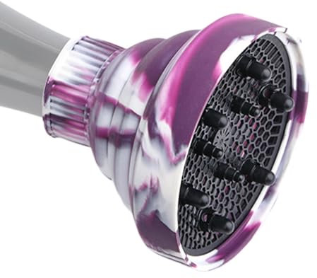 Doslilyy Foldable Hair Dryer Diffuser - Silicone Adjustable Hair Diffuser, Hair Dryer Diffuser - Portable Hair Dryer Accessories Professional Diffuser Attachment for Travel